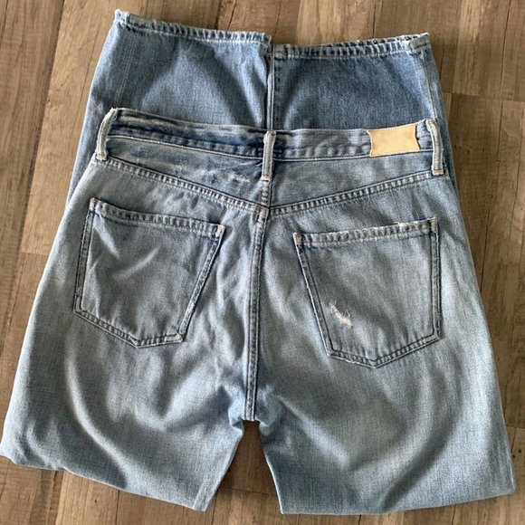 Womens COH Citizens of Humanity Cora High Rise Relaxed Crop Button Fly Jeans 28 - Picture 8 of 10